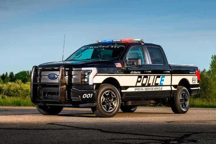 Ford Apresenta A Primeira Picape Policial Elétrica Dos EUA, A F-150 Lightning Pro SSV