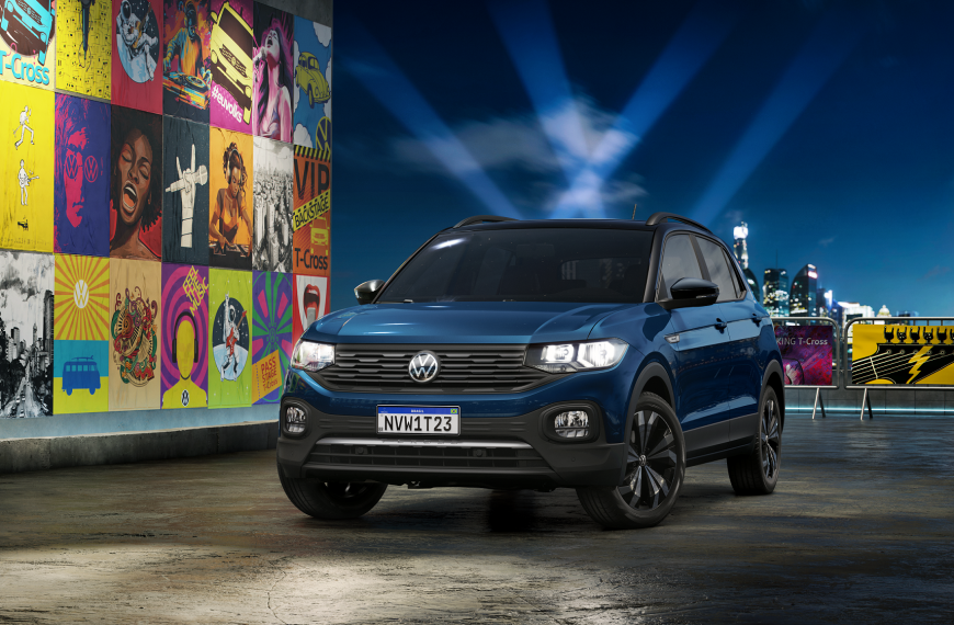 Campanha Volkswagen monta o T-Cross The Town com instrumentos musicais